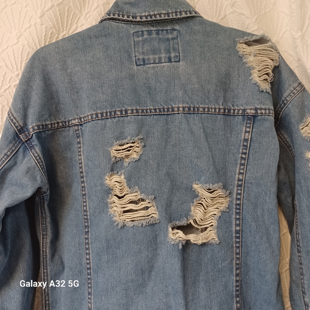 Forever 21 Men's Size XS Blue Denim Jacket Jean - Picture 6 of 11